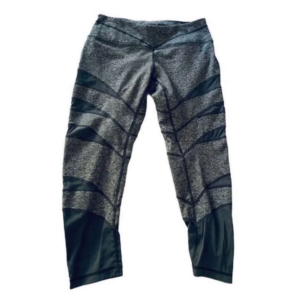 Zella Gray and Black Leggings - Size Small